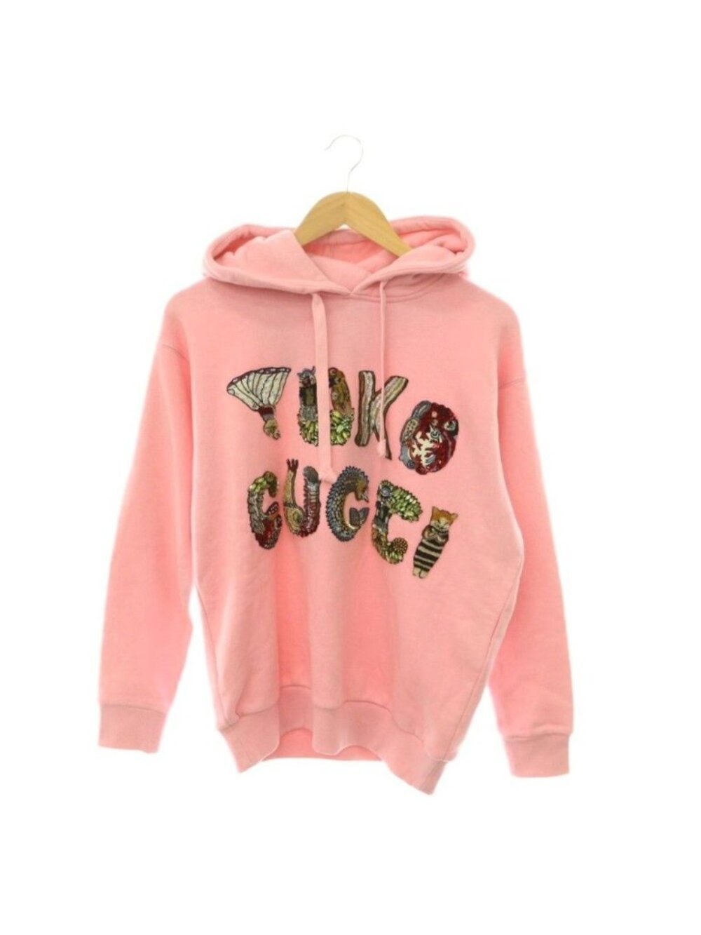 Gucci Yuko Higuchi Bijou Hoodie Sweatshirt Pullover XXS Pink Multicolor